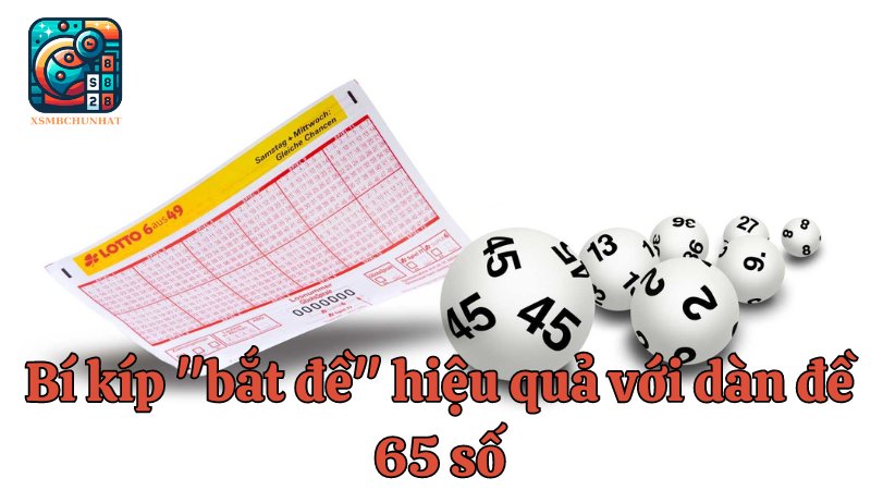 Bí kíp "bắt đề" hiệu quả với dàn đề 65 số